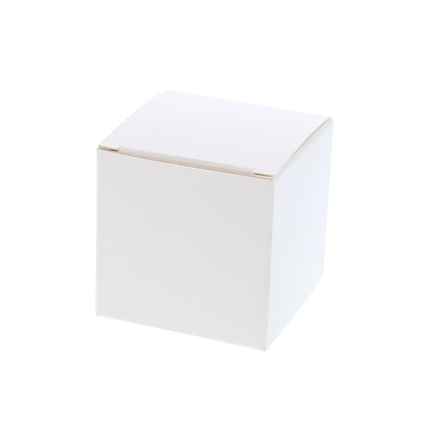 Klein kubus doosje wit - 100 stuks