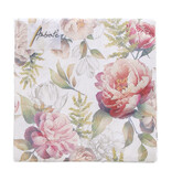 Serviette Peonies 25 cm x 25 cm    - 125*125*25 mm - 1 paquet de 20 serviettes