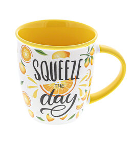 "Lemons" lemons squeeze the day mug