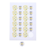 Sticker 4 cm "Lemons" squeeze the day - 120 stuks