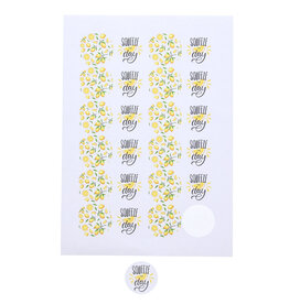 Sticker 4 cm "Lemons" squeeze the day