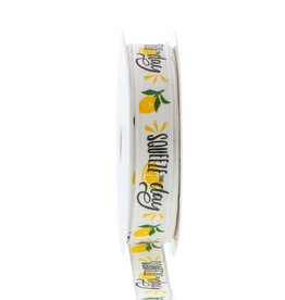 Ribbon with thread "Lemons"squeeze the day