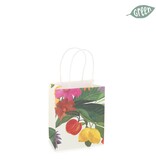 Fruity flower paperbag - set van 5 tasjes  - 12*15 cm