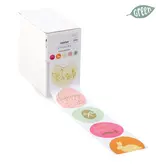 Easter aufkleber - 5 Arten auf einer Rolle - 500 Stück - Durchmesser 40 mm