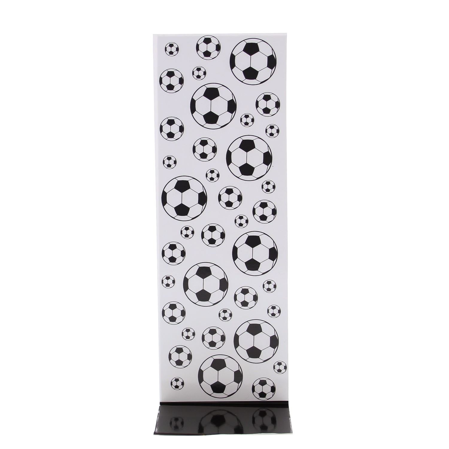 J-cardboard "Black & white" football - 77*215*50 mm - 50 stuks