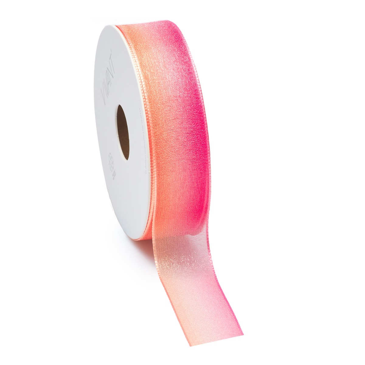 Ombré ribbon - Orange red - 25mm*20m