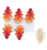 Leaf pedunculate oak pincher - orange  - 35*13*55mm - 36 pieces