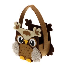 Owl basket with handle 11 cm