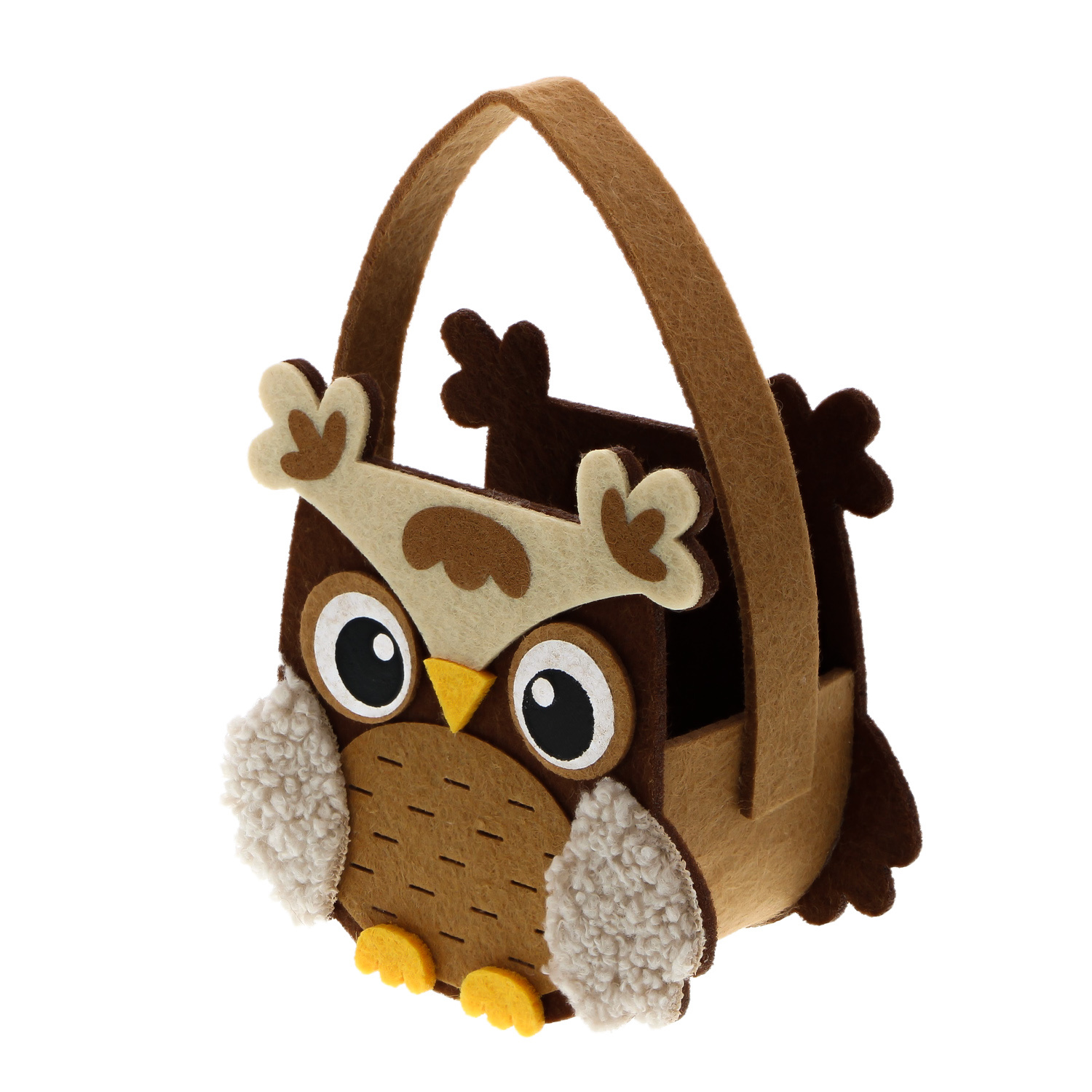 Owl basket with handle 11 cm - 110*65*160mm   - 8 pieces