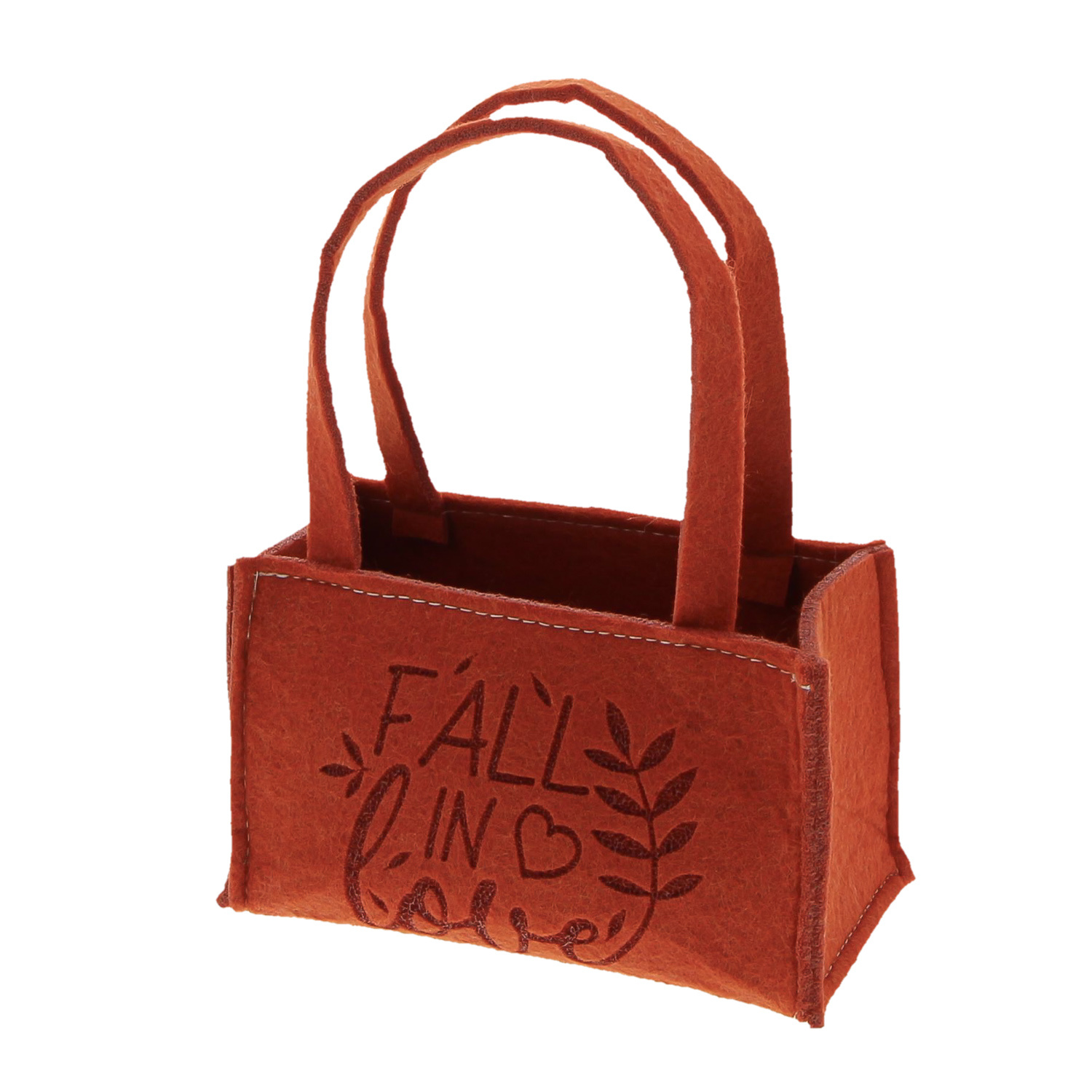 Tragetasche „Fall in love“ 13 cm Rost  - 130*70*180mm - 8 Stück