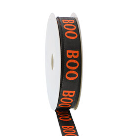Lint met ijzerdraad met tekst "BOO"