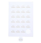 Sticker 4 cm " Merry Christmas" or - 297*210*mm - 5 x 24 pièces