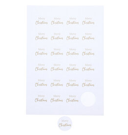 Sticker 4 cm " Merry Christmas" or