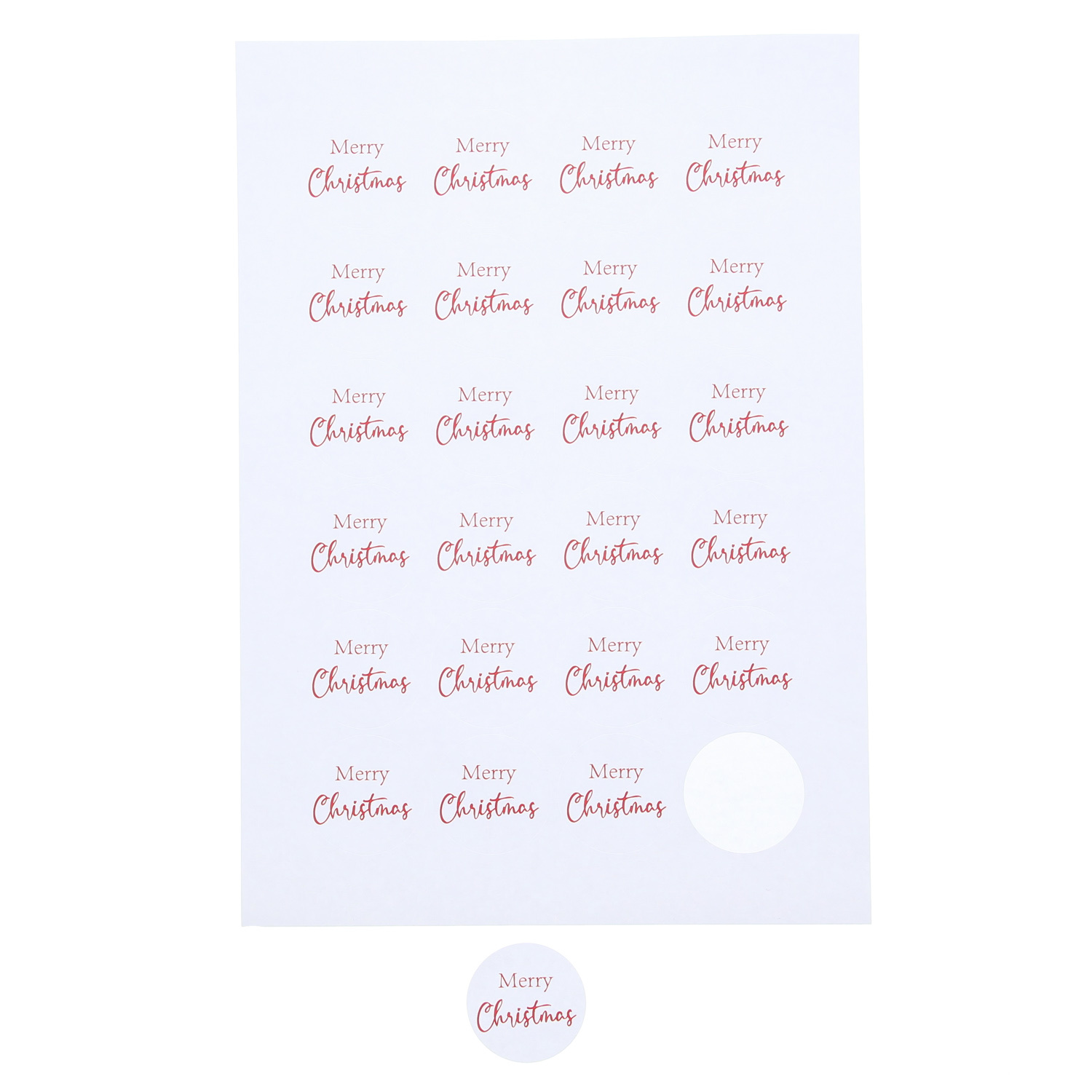 Sticker 4 cm " Happy new year" or - 297*210*mm - 5 x 24 pièces