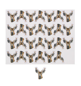 Sticker brillant "Nonde" tête de cerf