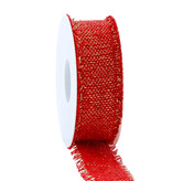 Lint Rustic deluxe - red -  40mm*15m