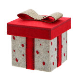 "Gift" box with lid and bow - 6 pieces