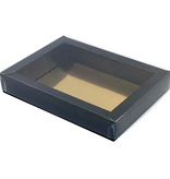GK7 Window box with transparant lid (matt black) - 175*120*33mm - 100 pieces