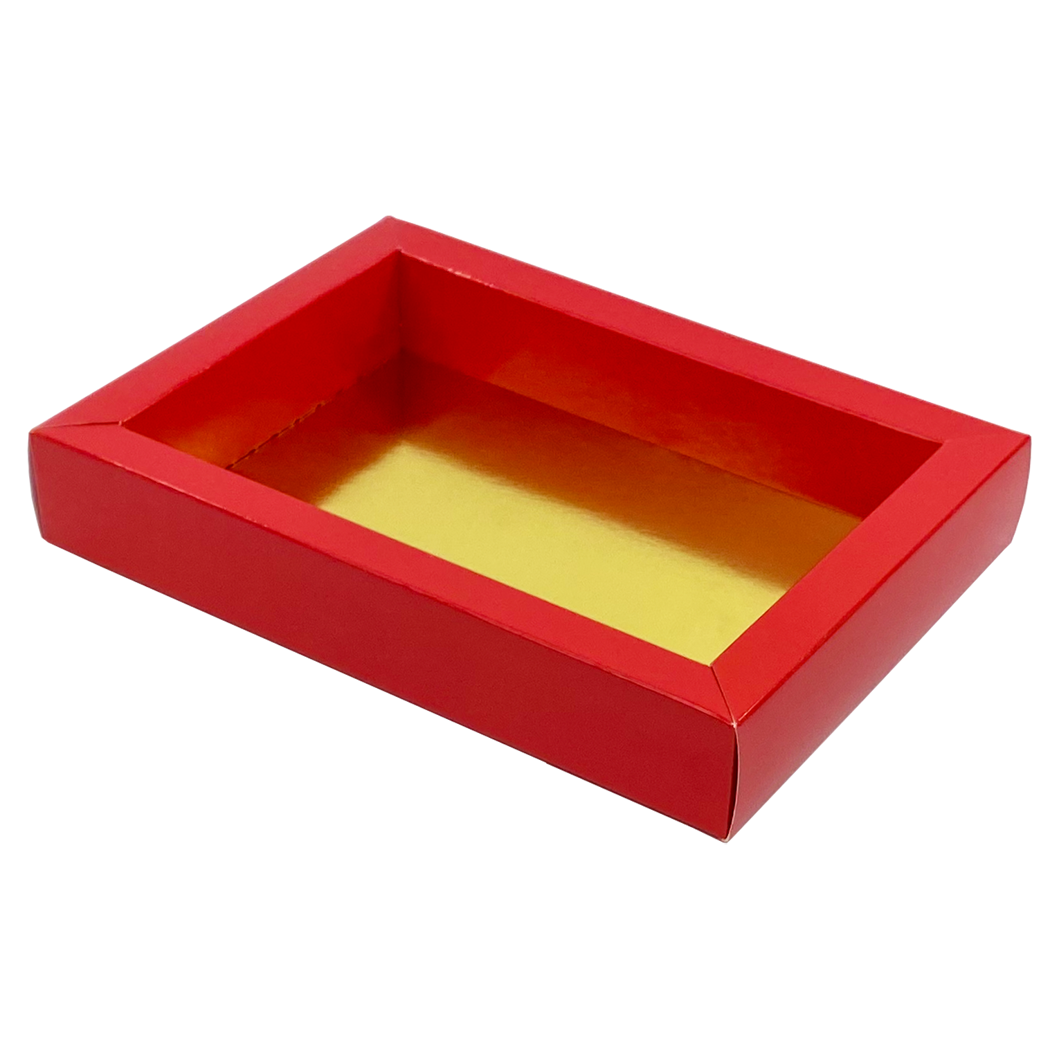 GK7 Fensterschachteln mit transparanten Deckel (rot) - 175*120*33mm - 100 Stück
