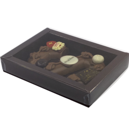 GK7 Window box with transparant lid (dark brown)