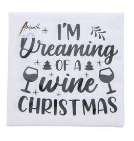 Serviette wine christmas