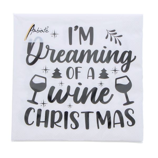 Serviette wine christmas