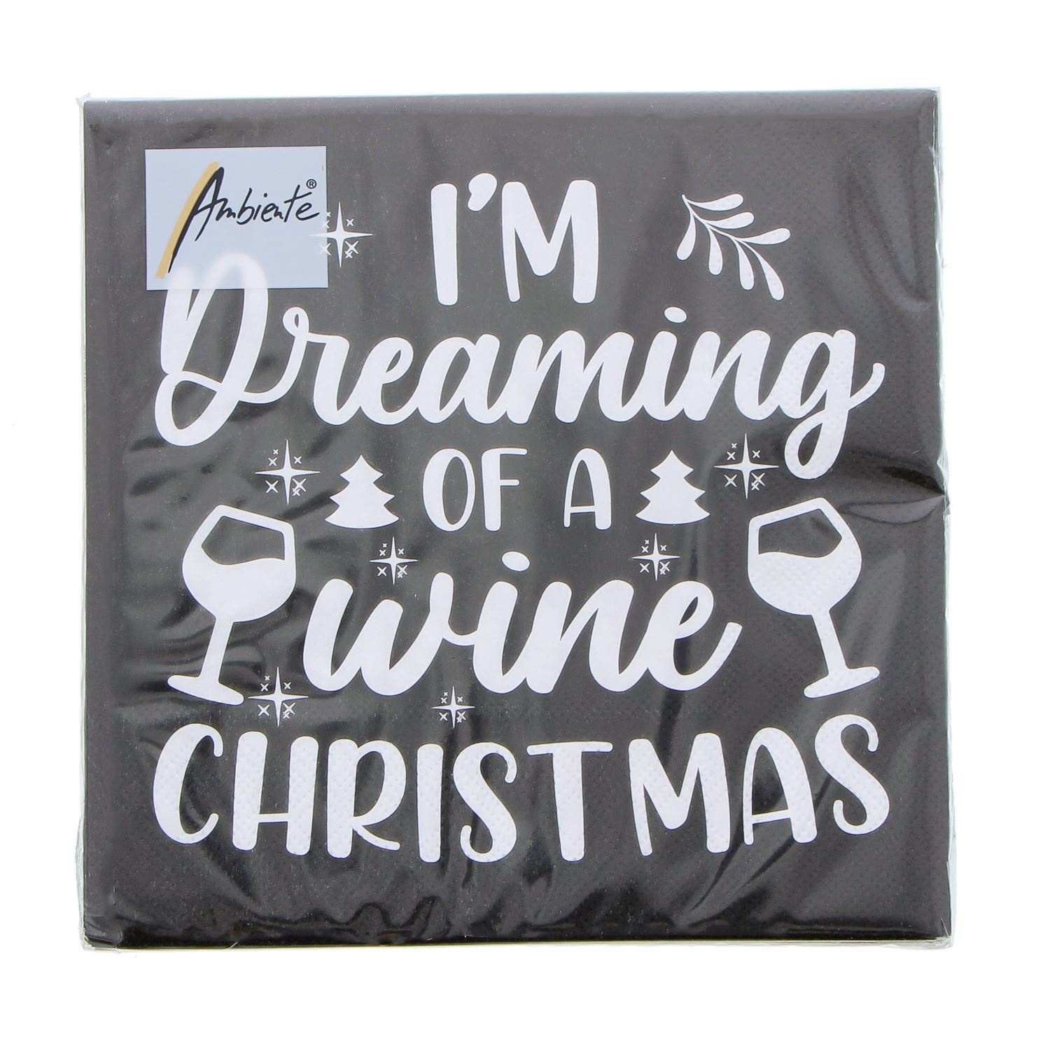 Serviette wine christmas