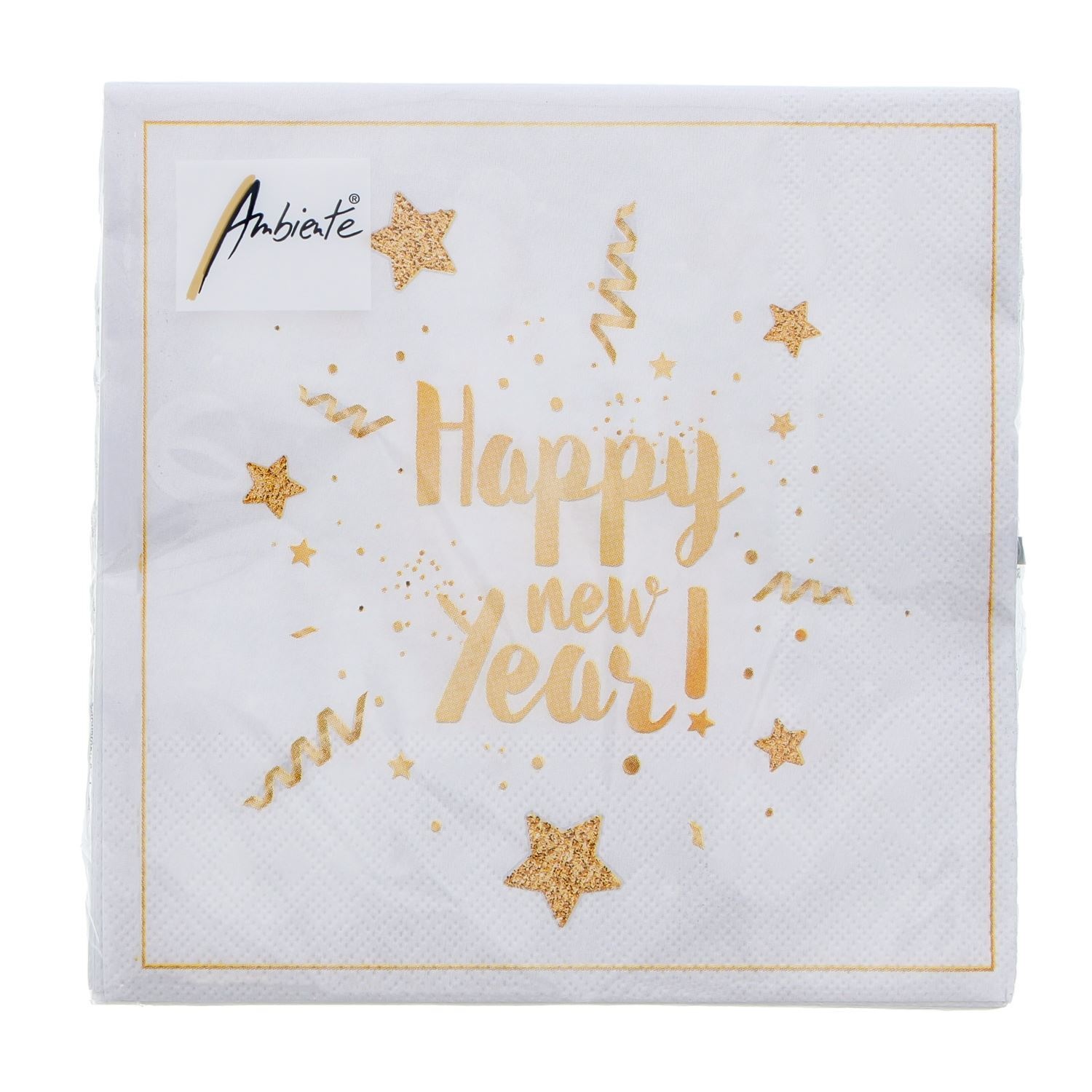 Serviette New year Glitzer