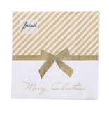 Serviette Christmas rot oder gold band