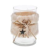 "Plush" tealight holder moose and star - 85*80mm - 6 pieces