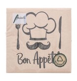 Napkin  chef "bon appétit" recycledy