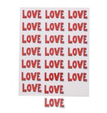 Sticker blinkend  "Sparkling Love" tekst
