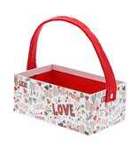 "Sparkling Love" straight bowl with rectangular ear - 6 pieces