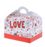 Bonbonnière avec anse 250 gr. "Sparkling Love" - 48 pièces