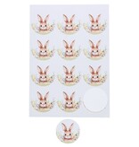 Autocollant 6,35 cm Bunny "Hopper"