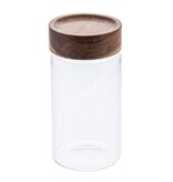 Stock pot with acacia rotating lid brown.