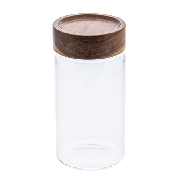 Stock pot with acacia rotating lid brown.