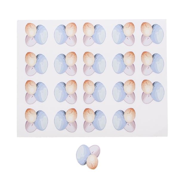 Sticker blinkend Bunny "Hopper" 3 oeufs ou une fleur