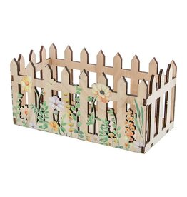 Tray fence rectangular with floral print