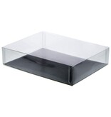 PVS doos met deksel 200*150*48 mm + zwart karton Z135