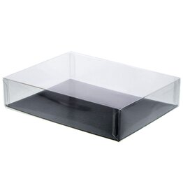 PVS doos met deksel 200*150*48 mm + zwart karton Z135