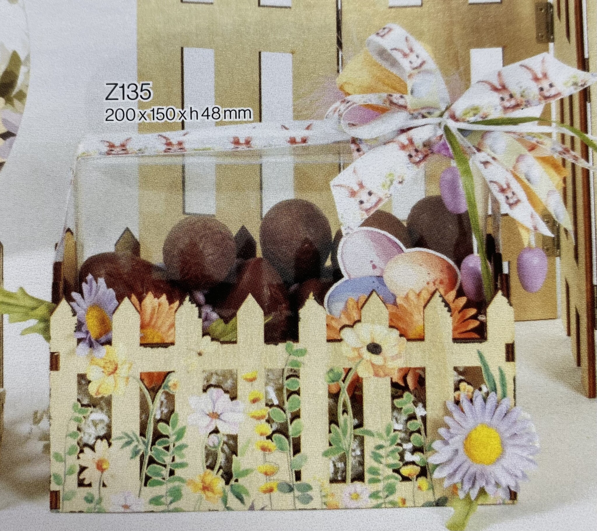 PVS doos met deksel 200*150*48 mm + zwart karton Z135