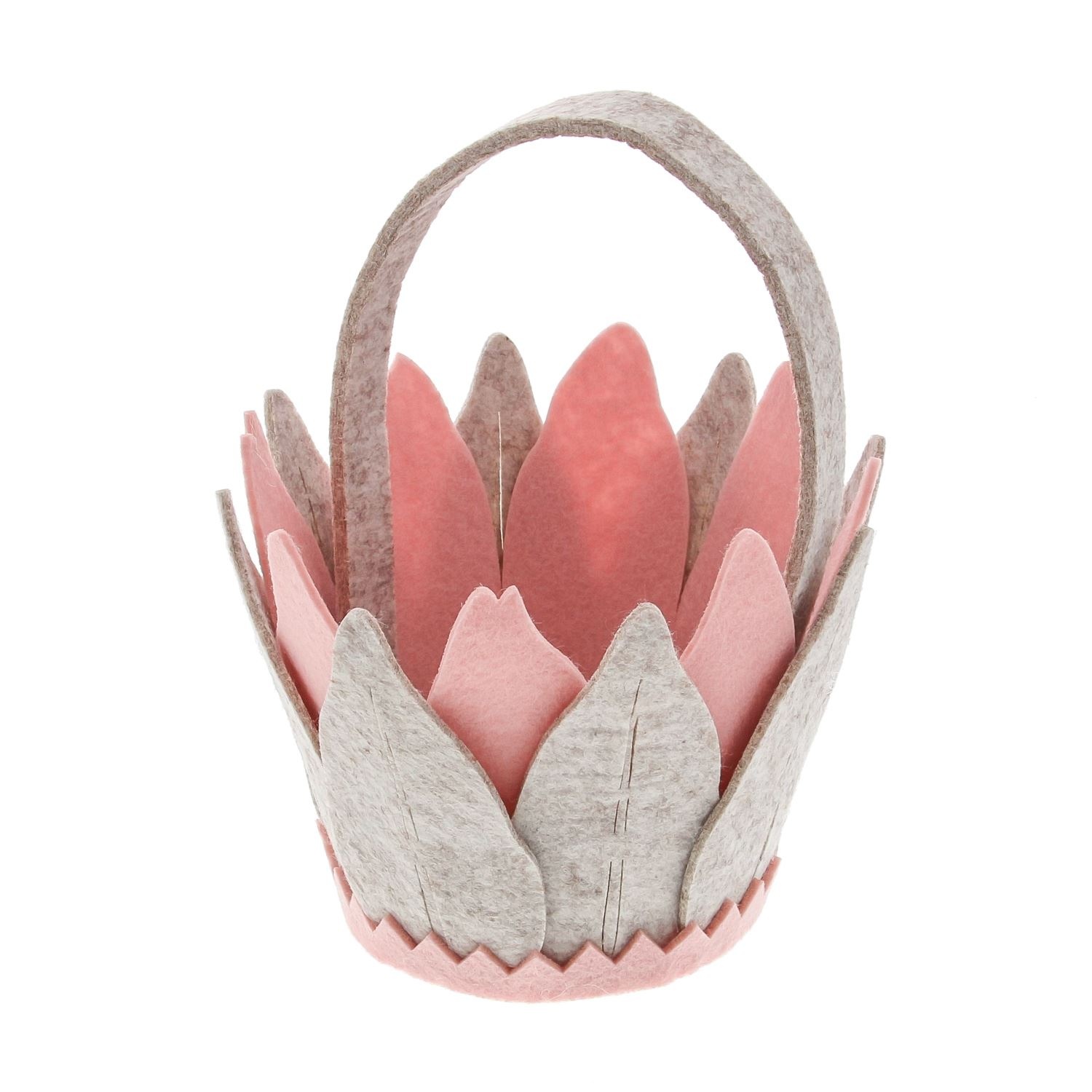 "Lotus" felt basket