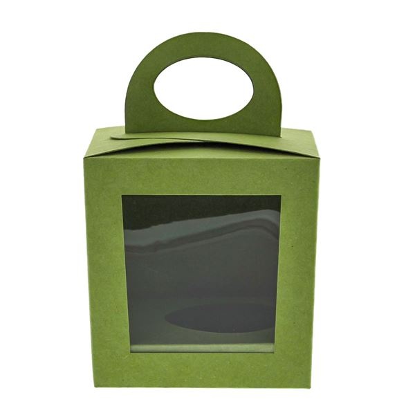 Boîte à oeufs de Pâques + base d’oeuf "Natura" vert