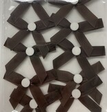 Single sticker bows grosgrain - 150 stuks