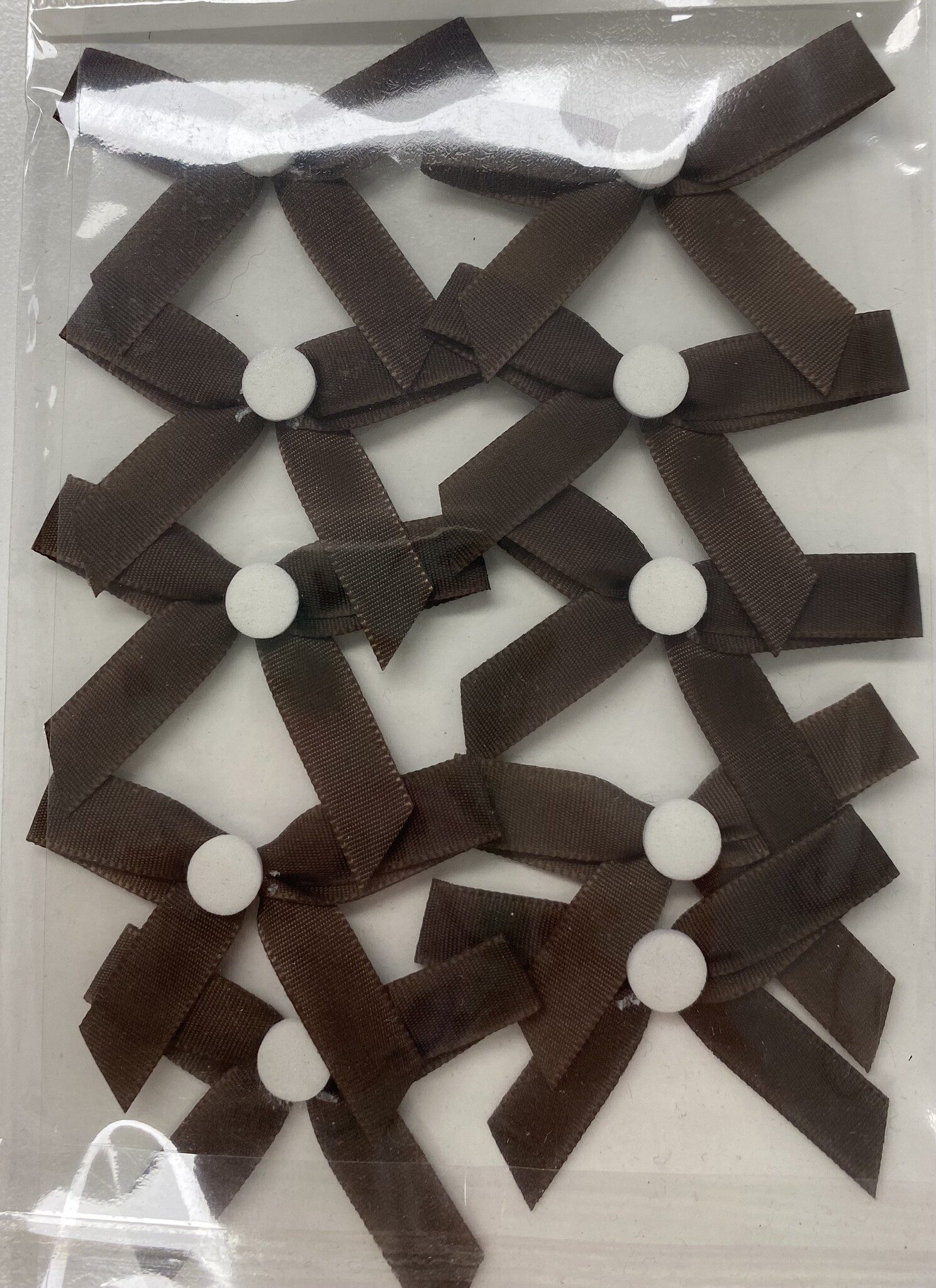 Single sticker bows grosgrain - 150 stuks