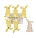 Lapin "Fluffy" avec clip pompon