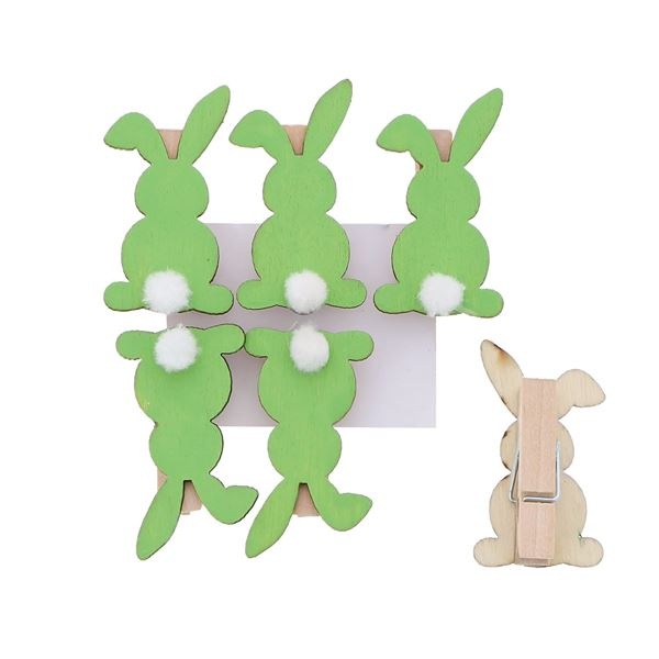 "Fluffy" Hase mit Pompon-Clip