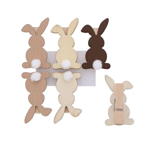 "Fluffy" Hase mit Pompon-Clip