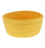 Round Paper rope basket - white - 10 pieces
